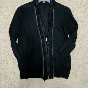 J. Crew wool blend black cardigan